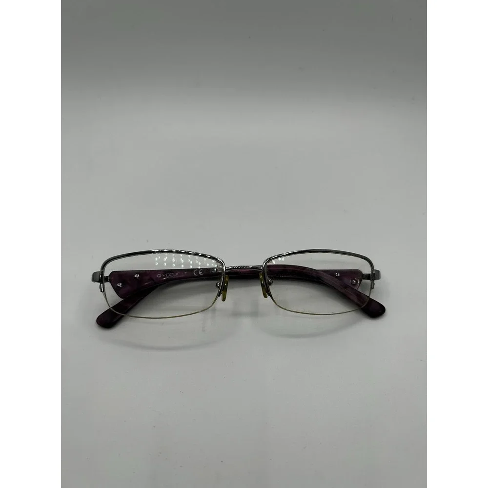 Vogue VO 3686 612 Purple Eyeglasses‎ Frames 50-18-135 Semi-Rimless w/ Case